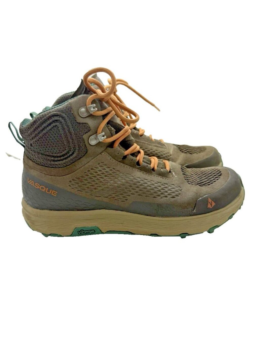 Vasque 7417 Breeze LT NTX Women's Sz 8M Vibram Trekking Hiking Ankle Boots Brown